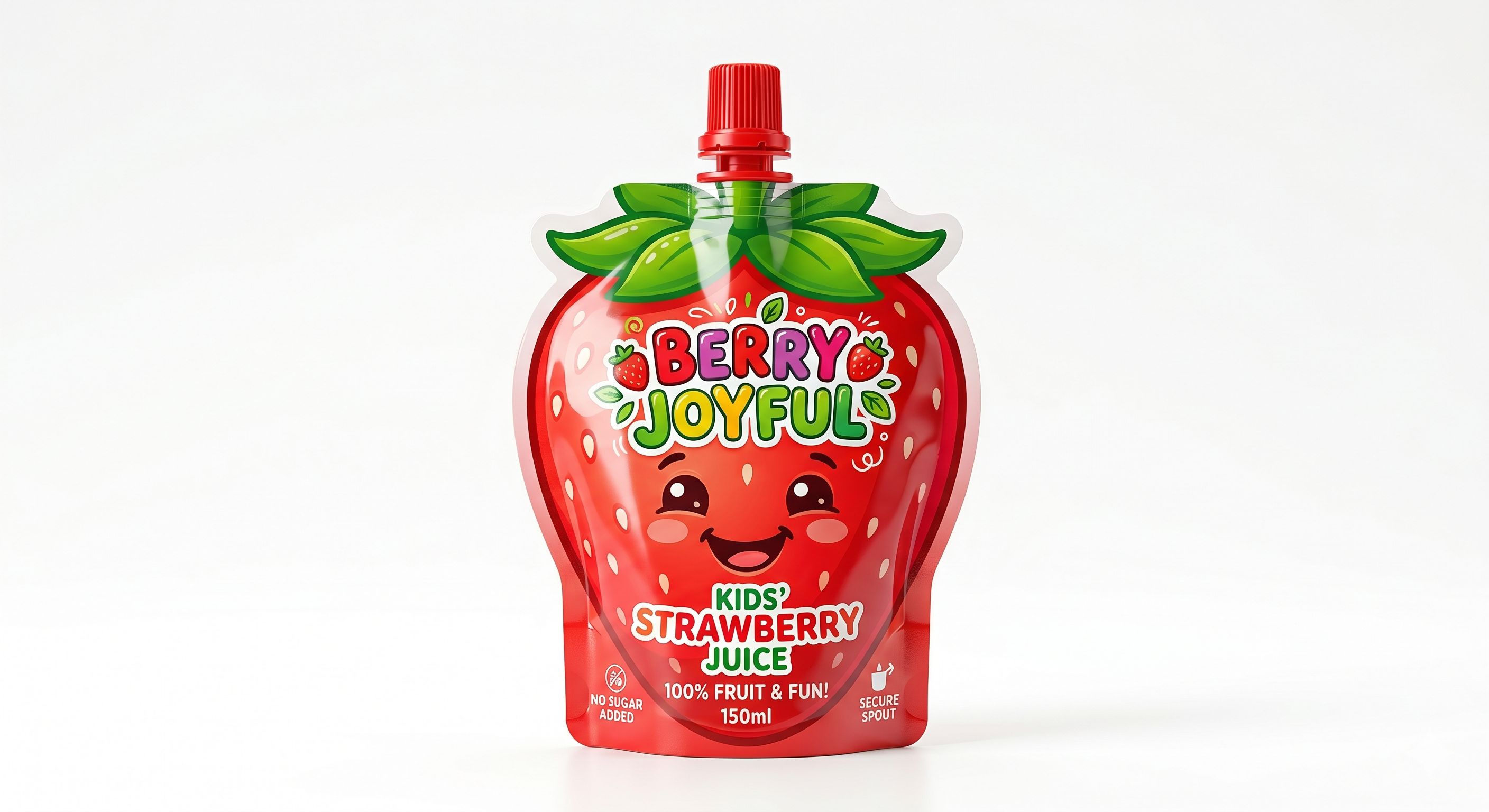 Custom Shaped Kids Drink Spout Pouch for Juice and Smoothies